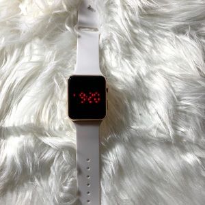 Sport LED watch - white